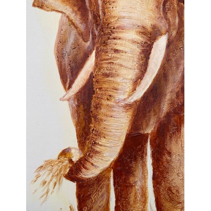 Myroslava Burlaka - obrazy akryl - Złoty słoń. foto #2