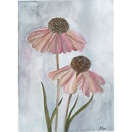 Kwiaty1,  akwarela .Wym  240x320 mm