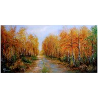 Jesień   obraz olejny 40-81cm