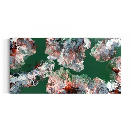 Barowy dym 30x60 cm,  Sandra Sójka, obrazy akryl