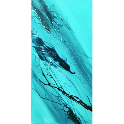 ZIELONA NOC 60x120 cm, Joanna Bilska, obrazy akryl