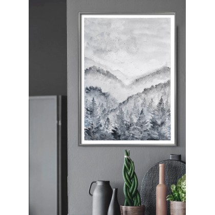 Małgorzata Domańska ART - obrazy akwarela - Akwarela 30x40cm. Góry i las I foto #1