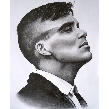 Thomas Shelby, Wiktoria Pydo, rysunek ołówkiem