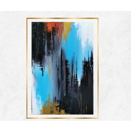 MIASTO W CHMURACH, OBRAZ AKRYLOWY 120 X 80