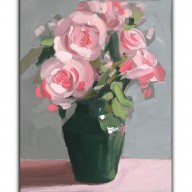 Róże.  Malarstwo akrylowe