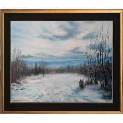 Lidia Olbrycht - obrazy olejne - Zima, ręcznie malowany olejny foto #4