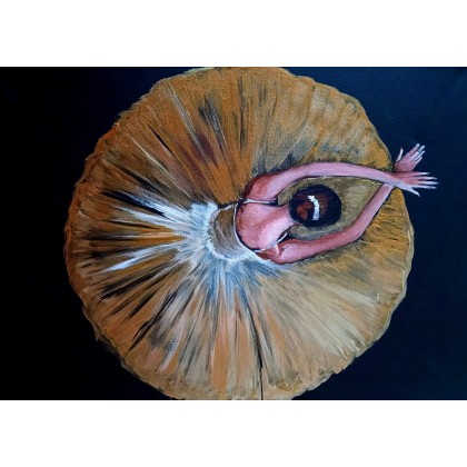 Baletnica 50x70 cm, Wojciech Adalberto, obrazy akryl