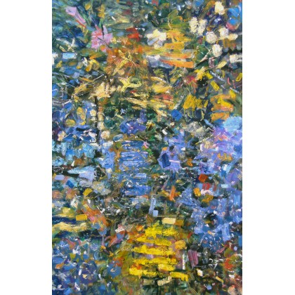 Eryk Maler - obrazy olejne - Domy nad wodą, 120x80, obraz obracany foto #1