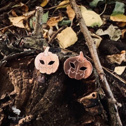 Buggy Jewels - kolczyki  - Kolczyki Halloweenowe Dynie foto #2