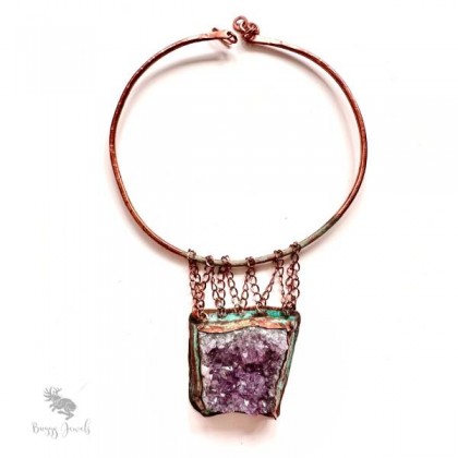 Buggy Jewels - korale,naszyjniki - Unikatowy Naszyjnik Ametystowy Handmade foto #3