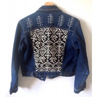 Kurtka denim upcycling rozm 12