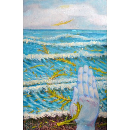 Morze nieczynne, Elżbieta Goszczycka, obrazy olejne