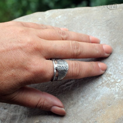Moje MW - pierścionki - Fehu w srebrze foto #4