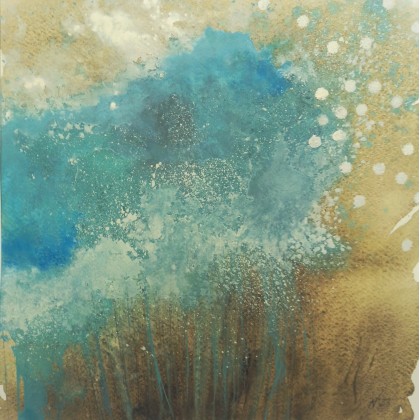 Krople deszczu, Agata Nowakowska, obrazy akwarela