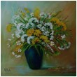 Polne kwiaty  obraz olejny  57-57 cm