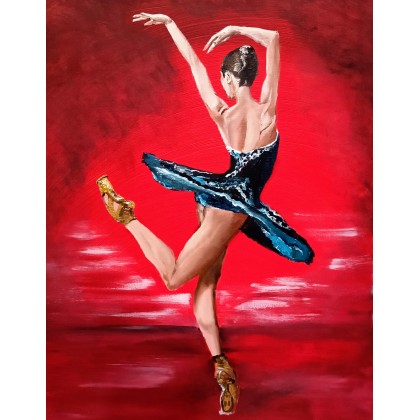 Balerina, Wojciech Adalberto, obrazy akryl