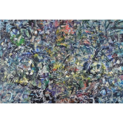 Wierzby, pejzaż, 70x100 cm, Eryk Maler, obrazy olejne