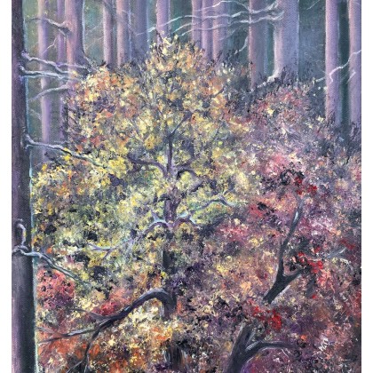 Myroslava Burlaka - obrazy olejne - Jesień w sosnowym lesie foto #1