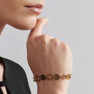 Złocona bransoletka w minimalistycznym stylu Epione c702