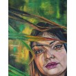 Portret III, obraz olejny na płótnie, portret kobiety