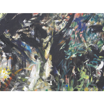 Eryk Maler - obrazy olejne - Wierzby, ogromny, 120x140 cm foto #2