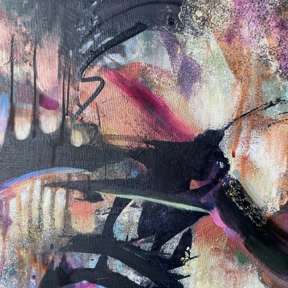 Agnieszka Kumoń - obrazy tech. mieszana - Obraz abstrakcyjny Tornado, 50×70 cm, techniki mieszane foto #3