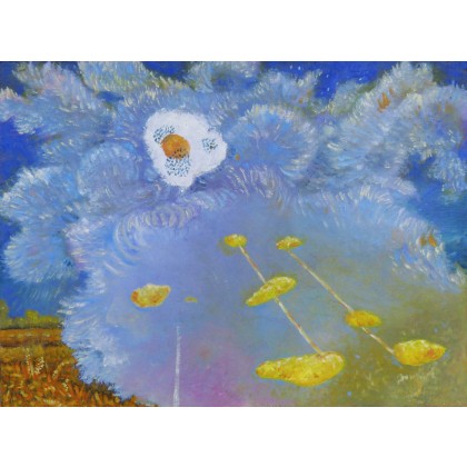 Dziwna chmura, Elżbieta Goszczycka, obrazy olejne