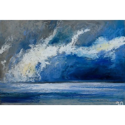 Paulina Lebida - pastele suche - Morze-dwa pejzaże wykonane pastelami olejnymi foto #1