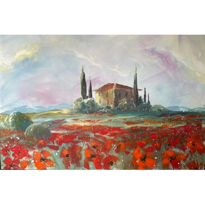 Toskania, Val dOrcia. Giclee, 4mara, wydruki na płótnie