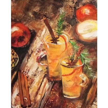 Apple drink, Ewa Mościszko, obrazy olejne