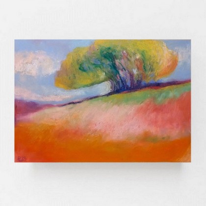 Paulina Lebida - pastele olejne - Drzewo -rysunek pastelami olejnymi foto #1