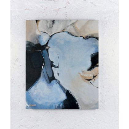 Abstrakcja -obraz akrylowy 50/60 cm, Paulina Lebida, obrazy akryl