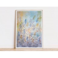 AKWARELA A3. PASTELOWA ŁĄKA
