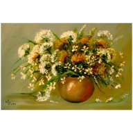 Polne kwiaty  obraz olejny  40-60 cm
