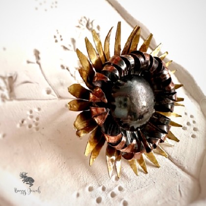 Buggy Jewels - pierścionki - Kwiatowy Pierścionek Handmade 2 foto #4