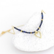 Naszyjnik z pozłacanego srebra z lapis lazuli