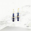 Kolczyki z pozłacanego srebra z lapis lazuli