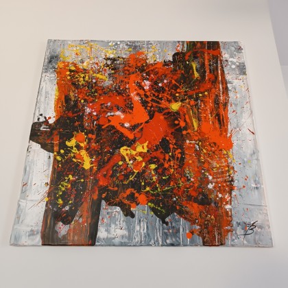 Joanna Bilska - obrazy akryl - GNIEW 80x80 cm akryl foto #2