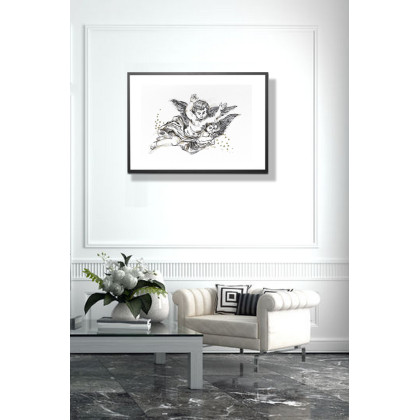 Jolanta Frankiewicz - rysunek tuszem - Cupido Amorki - rysunek tuszem A4 foto #1