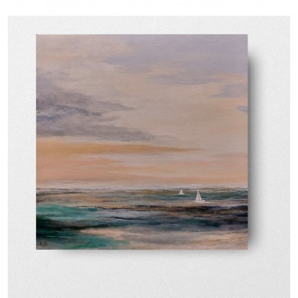 Morze-obraz akrylowy 50/50 cm, Paulina Lebida, obrazy akryl