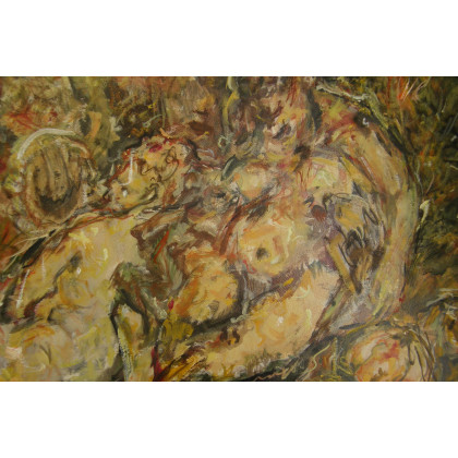 Eryk Maler - obrazy olejne - Bachanalia, szkic wg Rubensa, 70x100, 2024 foto #2