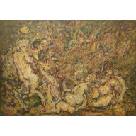 Bachanalia, szkic wg Rubensa, 70x100, 2024