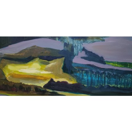 Maryla Wąsowska - obrazy olejne - ,,Góryobraz olejny o wymiarach 81x65cm. foto #2