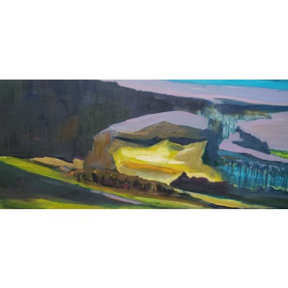 Maryla Wąsowska - obrazy olejne - ,,Góryobraz olejny o wymiarach 81x65cm. foto #3