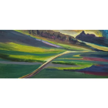 Maryla Wąsowska - obrazy olejne - ,,Góryobraz olejny o wymiarach 81x65cm. foto #4