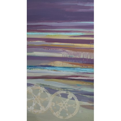 Maryla Wąsowska - olej + akryl - ,,Morze obraz olejny o wymiarach 73x60 cm .Obraz malowany na podobraziu lnianym .Praca bez ram. foto #4