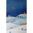 Akwarela Obraz  BAJKOWA NOC