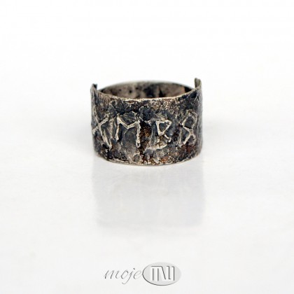 Runiczny amulet miłości w srebrze 02, Moje MW, pierścionki