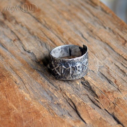 Moje MW - pierścionki - Runiczny amulet miłości w srebrze 02 foto #2