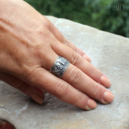 Moje MW - pierścionki - Runiczny amulet miłości w srebrze 02 foto #4
